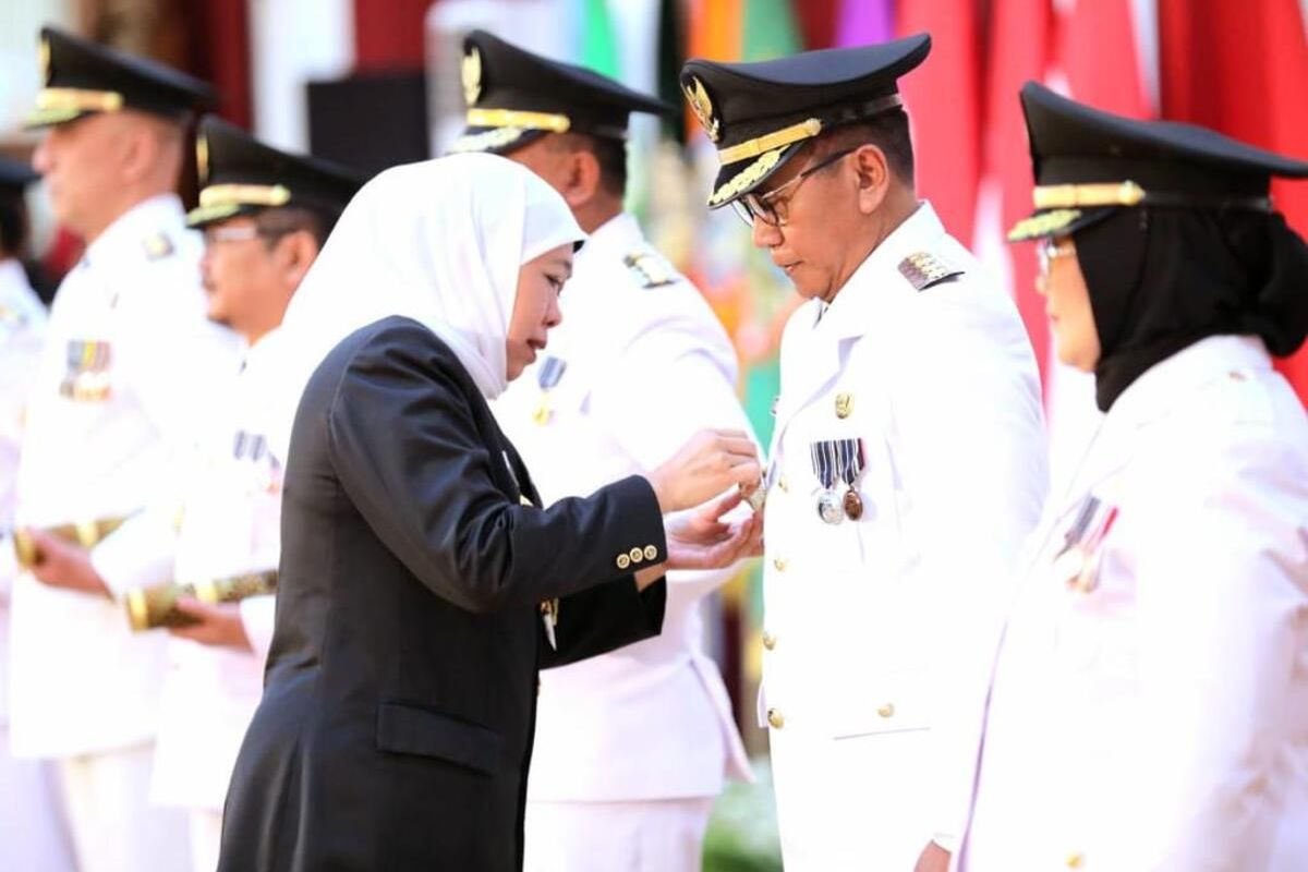 Gubernur Jatim Khofifah Indar Parawansa lantik 12 Pj kepala daerah