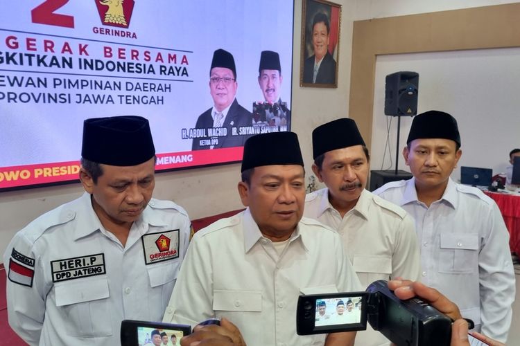 Ketua DPD Gerindra Jateng angkat bicara soal potensi Prabowo-Ganjar berpasangan dalam Pilples 2024, Senin (6/2/2023).