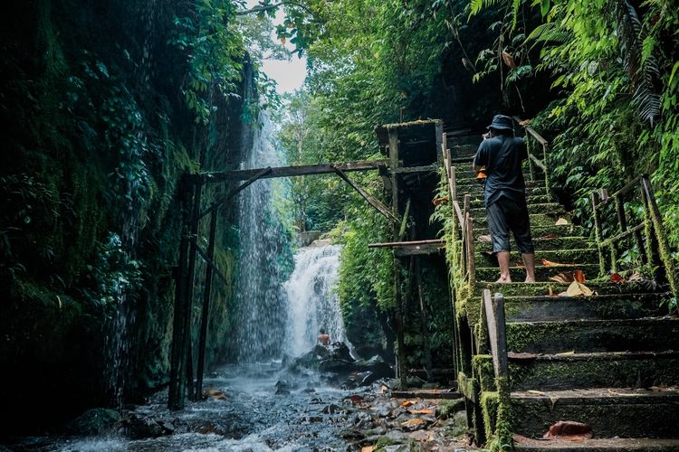 Tempat wisata bernama Air Terjun Gunung Janggot di Kabupaten Lombok Tengah, Nusa Tenggara Barat (dok. GoMandalika.com | Dinas Pariwisata dan Kebudayaan Lombok Tengah)