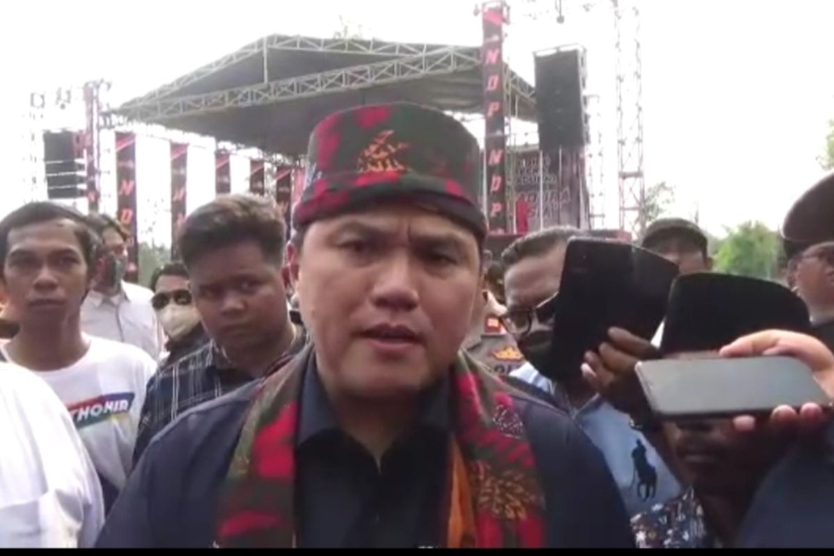 Menteri BUMN Erick Thohir Saat Mengunjungi Bangkalan.