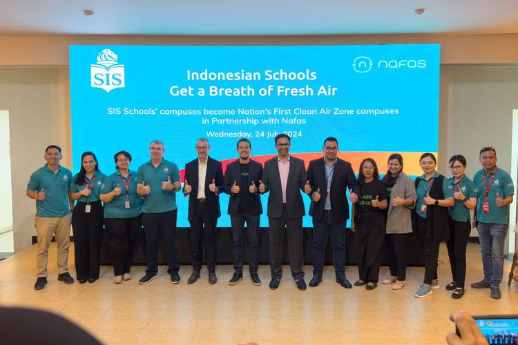 Singapore Intercultural School (SIS) bermitra dengan pakar kualitas udara Nafas Indonesia untuk menciptakan Clean Air Zone (Zona Udara Bersih) di 10 kampus SIS di Indonesia. 