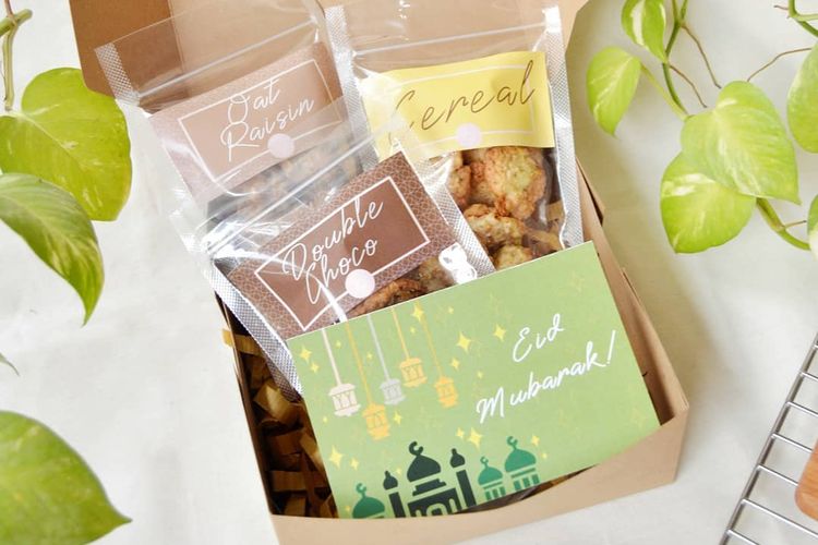 Salah satu paket hamper Lebaran dari Plan B di Surabaya