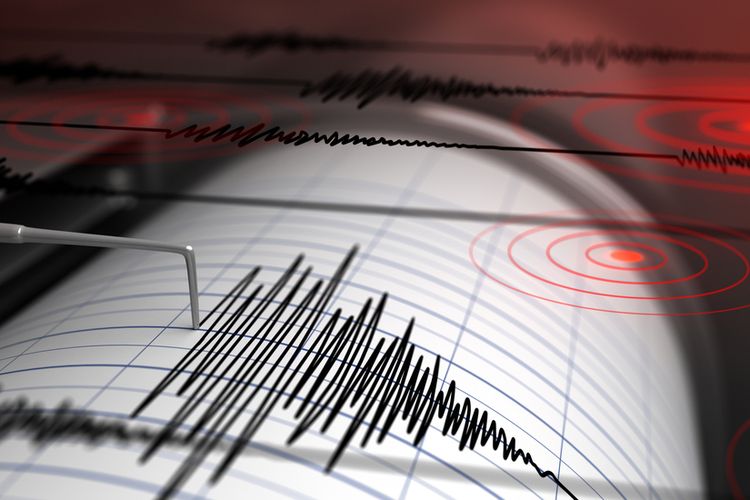 Ilustrasi gempa yang mengguncang Pangandaran sekitarnya pada Minggu (27/11/2022). 