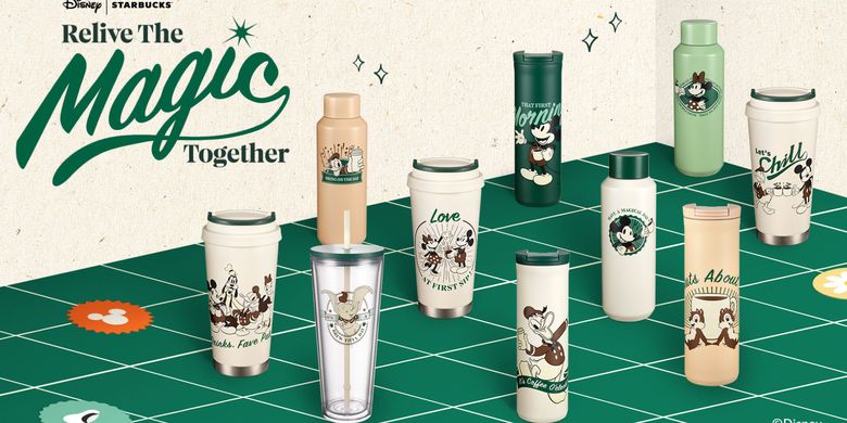 Starbucks Rilis Merchandise Disney Bergaya Vintage