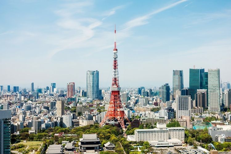 Ilustrasi Jepang - Tokyo Tower.