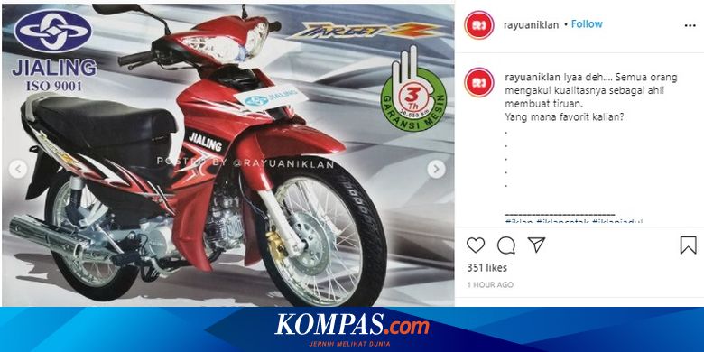 Iklan Jadul Motor China Jialing, Banyak Kloningan Merek Jepang - Vimarsana News