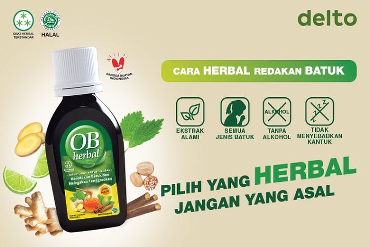 OB Herbal merupakan obat batuk dengan bahan-bahan herbal.