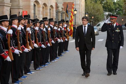 Puigdemont Tuduh UE Bantu Spanyol Hambat Kemerdekaan Catalonia