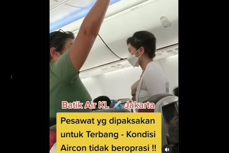 Video viral protes penumpang pesawat Batik Air.