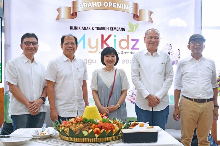 Grand opening Klinik Anak & Tumbuh Kembang MyKidz di Gramedia World BSD, Kabupaten Tangerang, Minggu (21/7/2024).