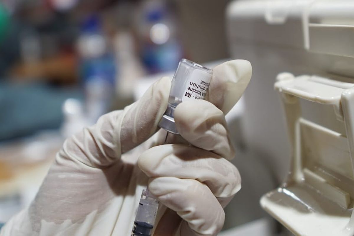 ilustrasi vaksin booster Covid-19.