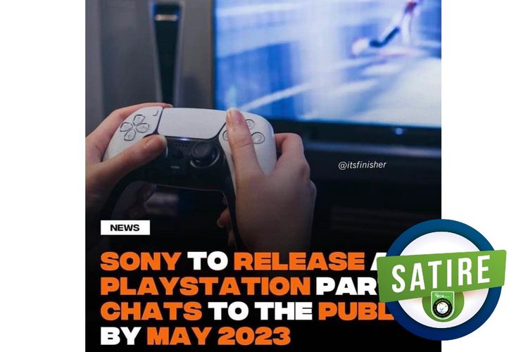 Satire, Sony rilis party chat PlayStation ke publik
