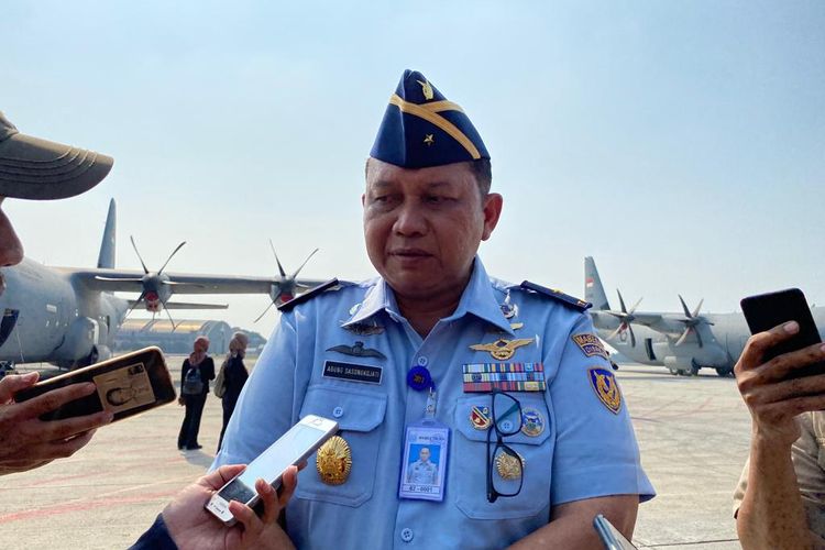 Kepala Dinas Penerangan TNI AU (Kadispenau) Marsekal Pertama R Agung Sasongkojati ditemui di Lanud Halim Perdanakusuma, Jakarta Timur, Selasa (15/8/2023).