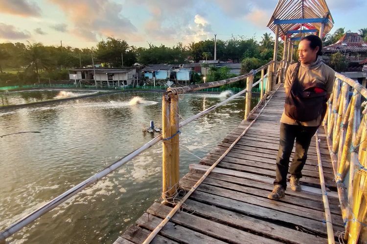 Situasi sepi obyek wisata Mangrove Jembatan Api-Api (MJAA) pada Padukuhan Pasir Kadilangu, Kalurahan Jangkaran, Kapanewon Temon, Kabupaten Kulon Progo, Daerah Istimewa Yogyakarta.