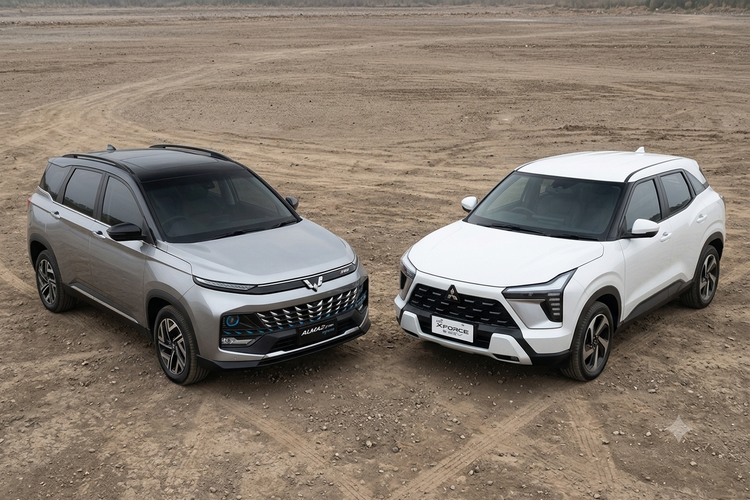 Komparasi Wuling Almaz RS Pro Hybrid vs Mitsubishi Xforce Hybrid