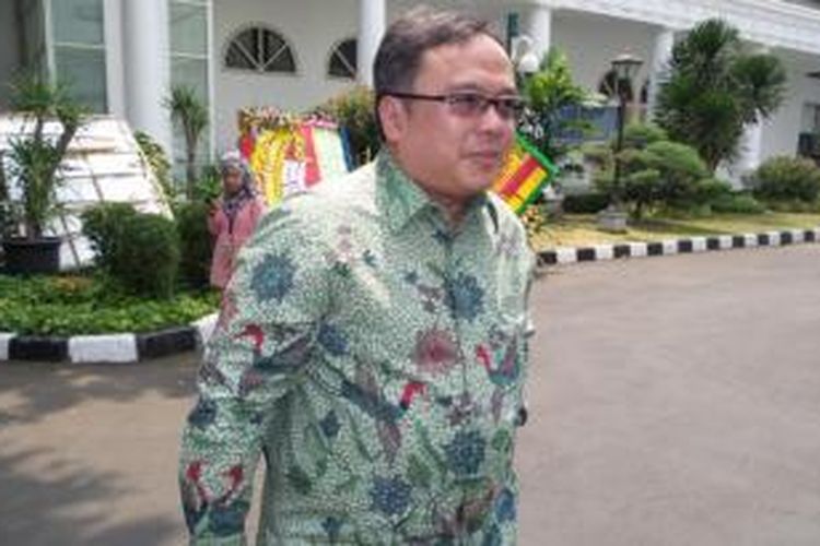Bambang Permadi Soemantri Brodjonegoro saat mendatangi Istana Kepresidenan, Rabu (22/10/2014)