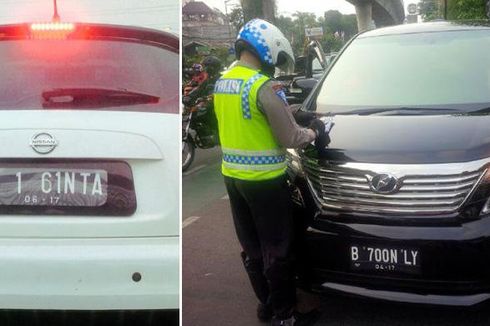 Ini Jenis Pelat Nomor Kendaraan yang Jadi Incaran Polisi