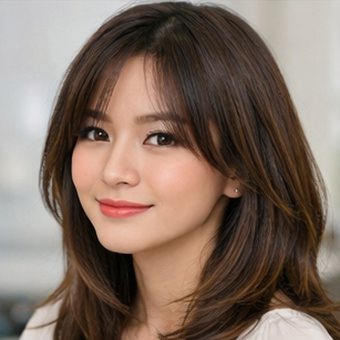 30 model rambut segi layer oval 3 tingkat hadir dengan variasi stylish, dari sebahu hingga glam, cocok tampil dengan rambut bervolume.