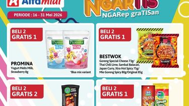 Promo Alfamidi 'Ngarep Gratisan' Periode 16-31 Mei 2026, Beli 2 Gratis 1