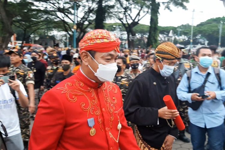 Wali Kota Semarang Hendrar Prihadi dan Sekda Jateng, Sumarno di MAJT, Kota Semaramg, Kamis (31/3/2022)