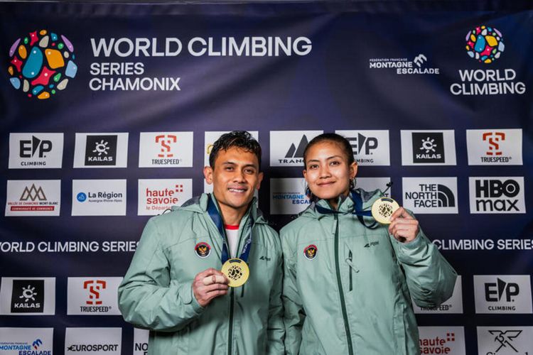 Veddriq dan Desak Made Kawinkan Emas Speed Indonesia di World Climbing Series Chamonix