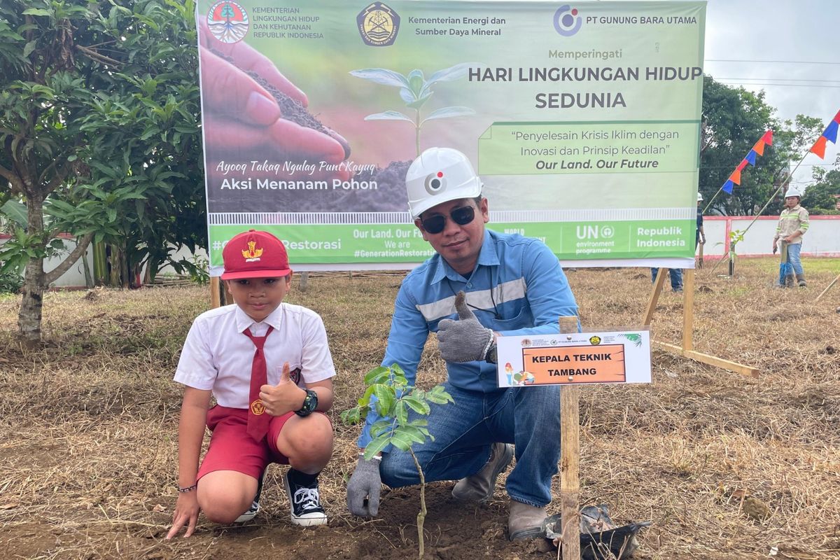 Memperingati Hari Lingkungan Hidup (HLH) 2024, PT Gunung Bara Utama (GBU) menggelar sejumlah kegiatan.