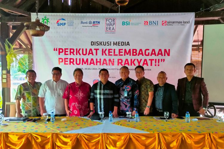 Diskusi Perkuatan Kelembagaan Perumahan Rakyat, di Senayan, Jakarta, Kamis (20/7/2023)