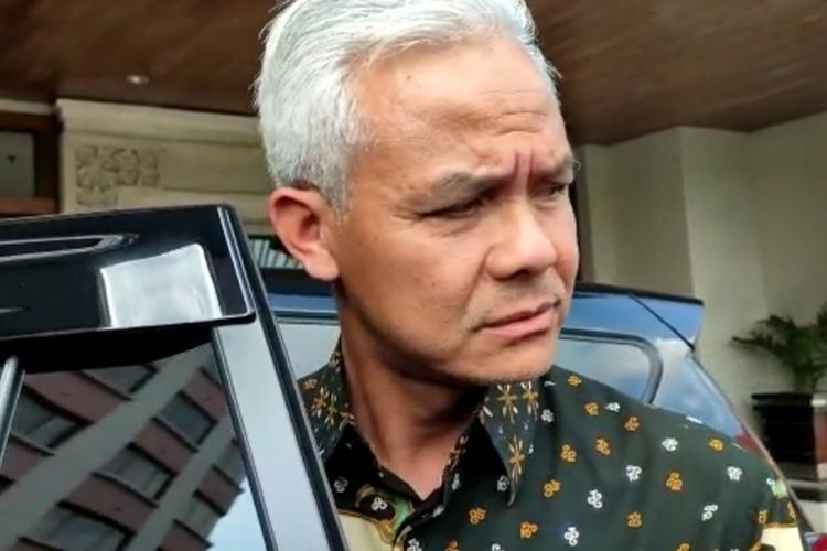 Gubernur Jawa Tengah Ganjar Pranowo saat ditemui di Hotel Santika Semarang, Jawa Tengah