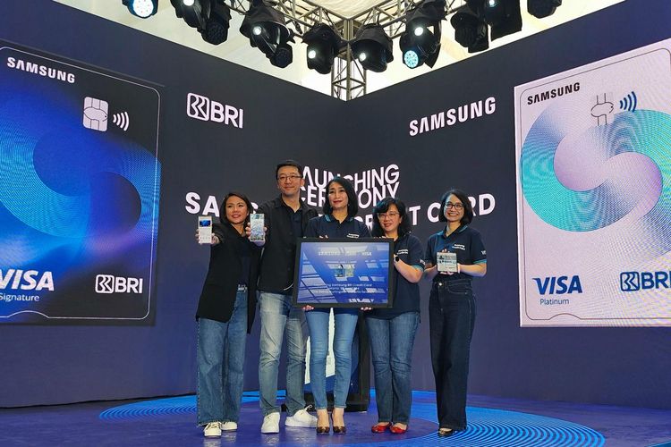 Ilustrasi peluncuran Samsung BRI Credit Card.