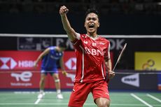 Hasil Piala Thomas 2022: Ginting Butuh 81 Menit Atasi Momota, Indonesia Unggul 1-0 