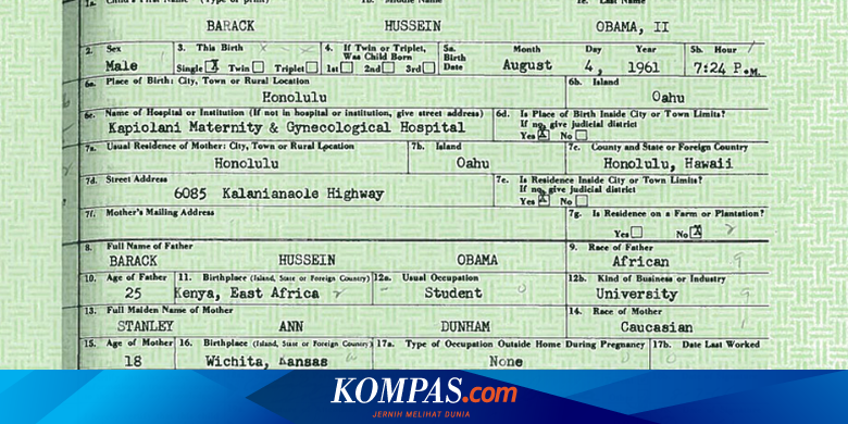 Ketika Barack Obama Pernah Tunjukan Akta Kelahiran karena Dituduh Tak Memenuhi Syarat Jadi Presiden AS

Baca selengkapnya: 

~RKD #Obama #Akta #Presiden