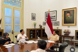 Prabowo Bertemu Luhut di Istana, Ini yang Dibahas
