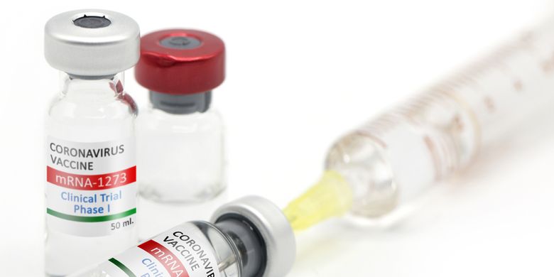 Illustration of a Covid-19 vaccine