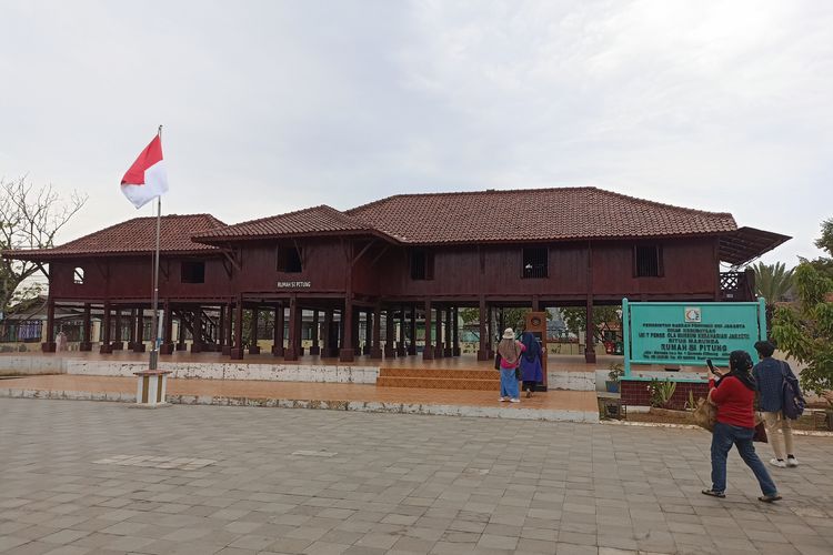 Suasana Rumah Si Pitung atau Museum Kebaharian Jakarta Rumah Si Pitung di Marunda, Jakarta Utara, pada Jumat (22/12/2023).