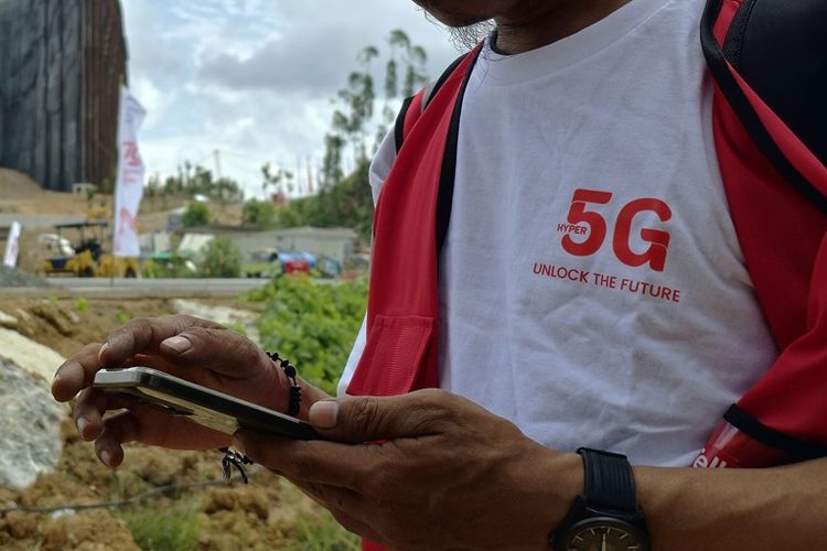 Ilustrasi 5G Telkomsel di IKN.