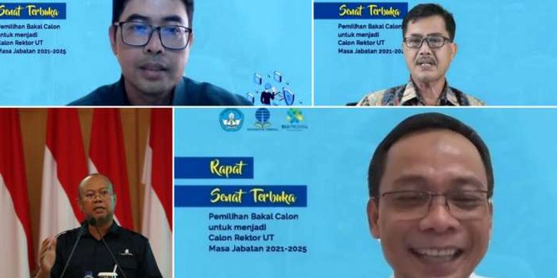 Universitas Terbuka (UT) menggelar pemilihan rektor untuk masa jabatan 2021-2025 secara luring dan daring pada Selasa, 30 Maret 2021.