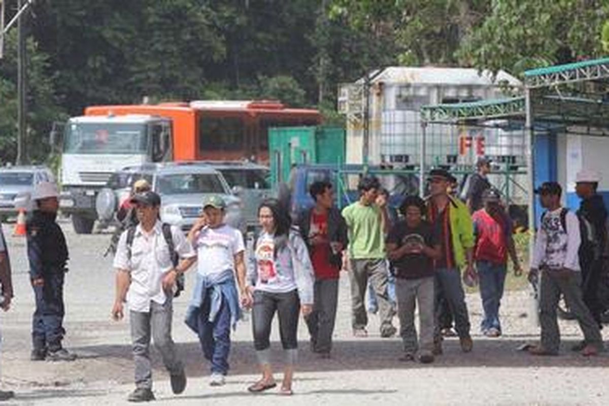 Suasana Timika di Papua.