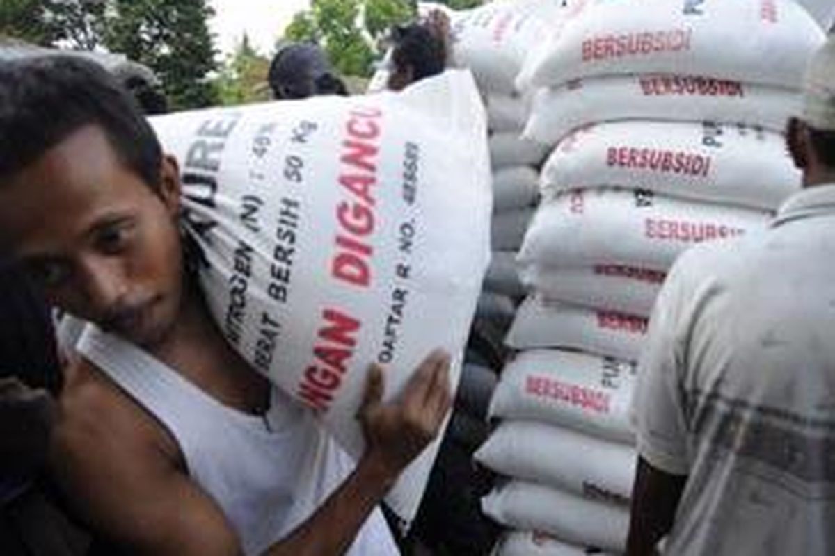 Operasi Pasar tertutup yang dilakukan oleh PT Pupuk Sriwidjaja di desa Jamus, Kecamatan Mranggen, Demak.