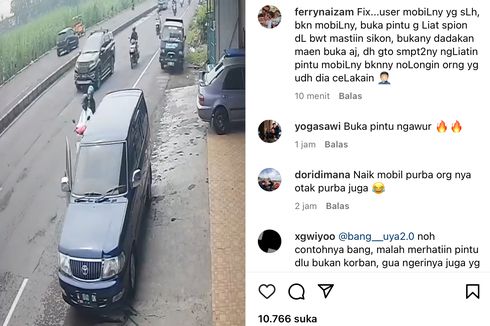 Video Viral Kecelakaan akibat Pengendara Mobil Buka Pintu Sembarangan