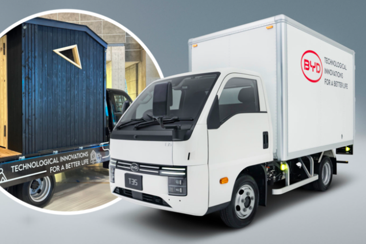 Truk listrik BYD T35 hadir di Japan Mobility Show 2025