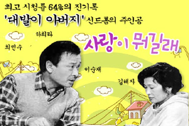 Poster drakor What Is Love?, drakor pertama yang tayang di luar Korea Selatan.
