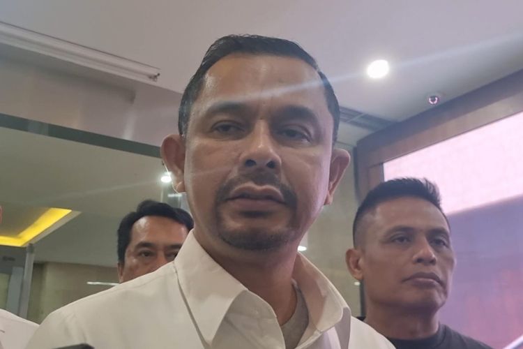 Direktur Tindak Pidana Narkoba (Dittipidnarkoba) Bareskrim Polri Brigjen Mukti Juharsa di Mabes Polri, Jakarta, Senin (27/5/2024).