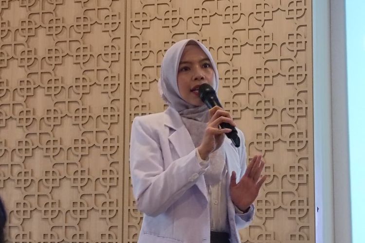 dr. Tiara Nien Paramita, SpA dalam acara Bicara Gizi bertajuk Listen to the Little Sign: Saatnya Orangtua SADAR Alergi Susu Sapi pada Anak yang digelar oleh Danone Indonesia di Jakarta, Senin (20/10/2025).