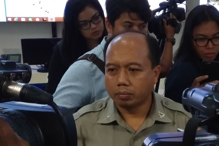 Kepala Pusat Data dan Informasi Badan Nasional Penanggulangan Bencana (BNPB), Sutopo Purwo Nugroho menerangkan bahwa pihaknya telah memetakan kawasan rawan bencana (KRB) Gunung Agung. Jakarta, Senin (25/9/2017).