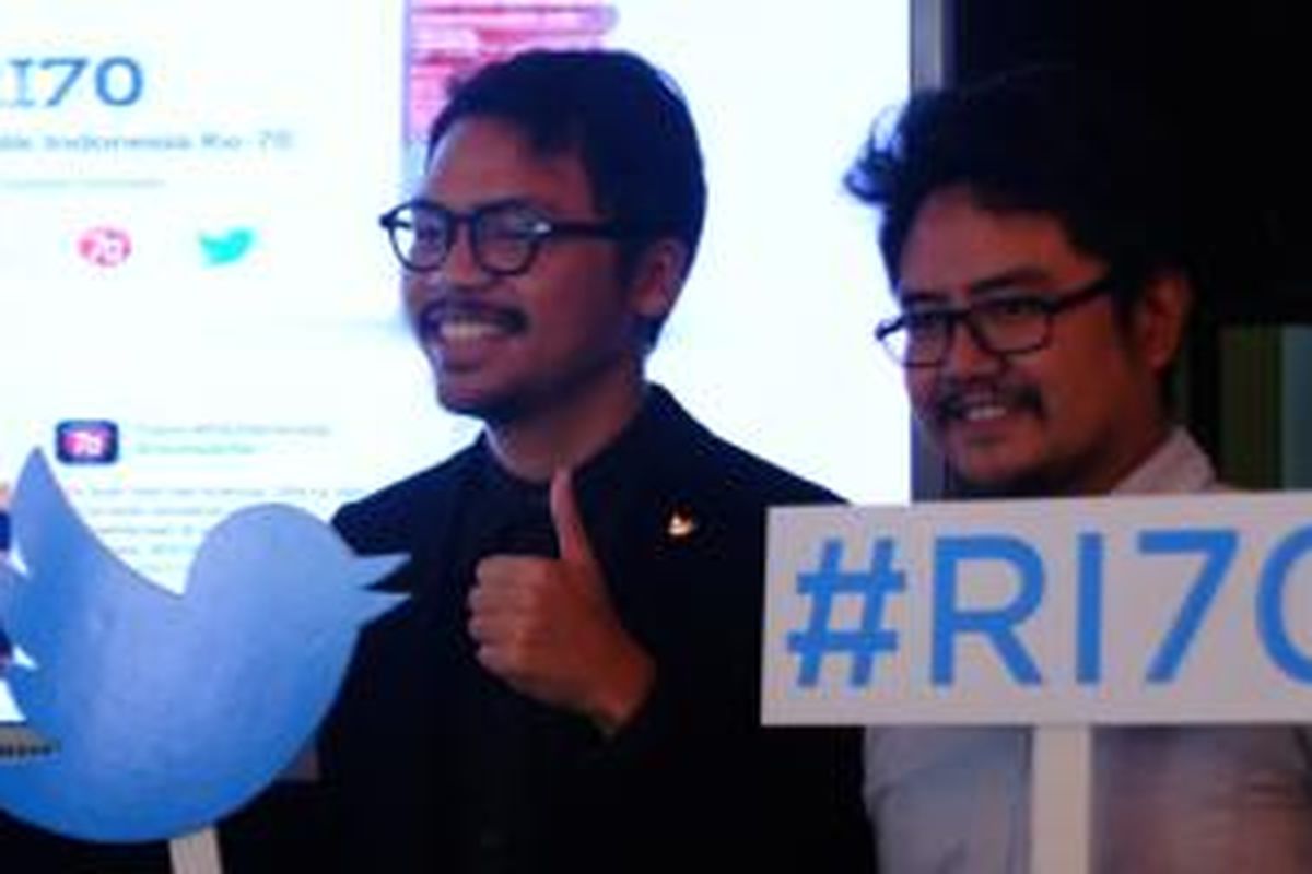 (ki-ka) Partnerships Manager Twitter Indonesia Teguh Wicaksono, pegiat media sosial Shafiq Pontoh