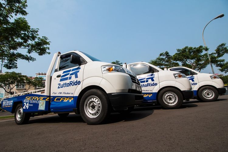 Ilustrasi layanan towing motor dari ZuttoRide