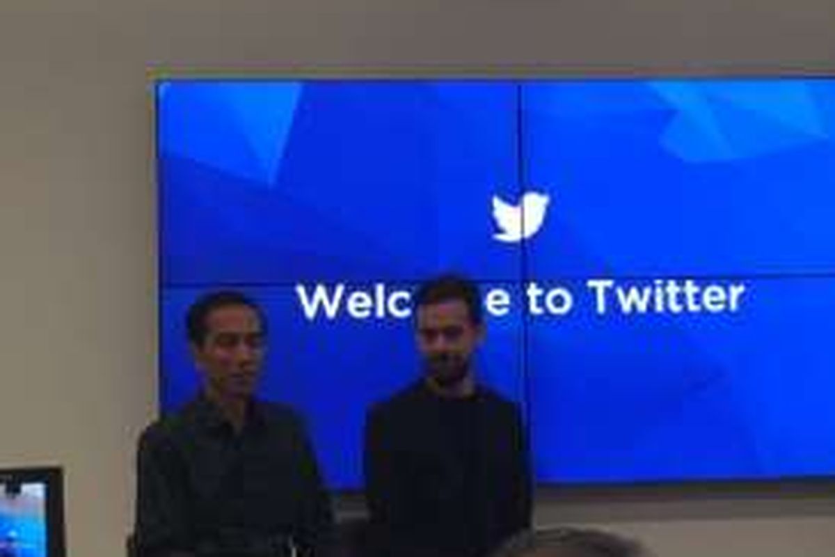 Presiden RI Joko Widodo berkunjung ke Kantor Twitter di San Francisco, AS, Rabu (17/2/2016) waktu AS.