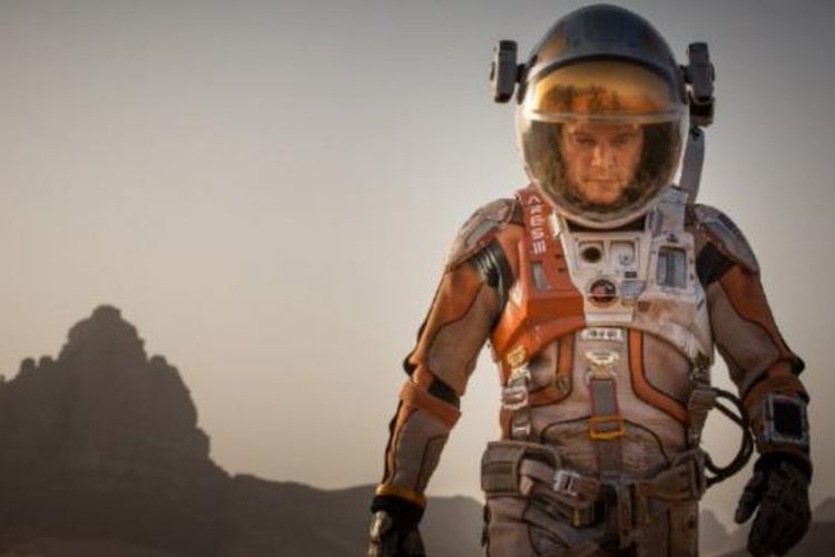 Salah satu adegan dalam film The Martian.