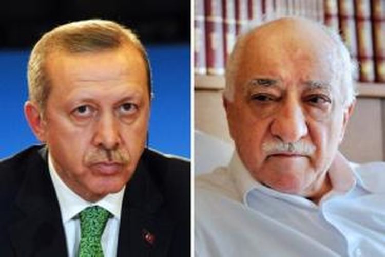 PM Turki Recep Tayyip Erdogan dan Ulama Fethullah Gulen.