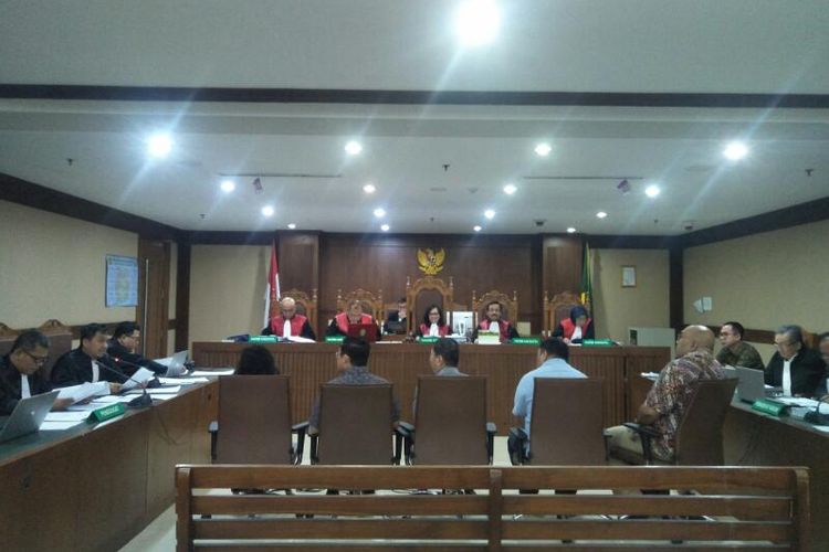 Sidang Pemeriksaan Saksi Tubagus Chaeri Wardana di Pengadilan Negeri Jakarta Pusat, Senin (2/3/2020)